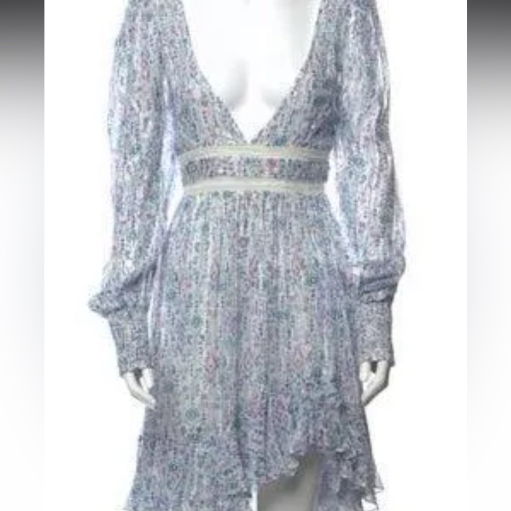 Rococo sand mini dress - multi color high low